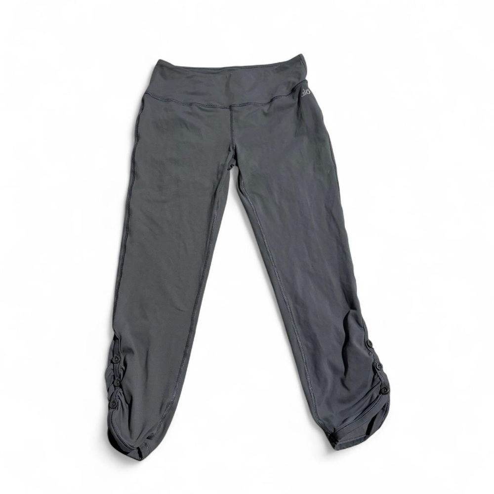 ALO Yoga Gray Ruched Leggings